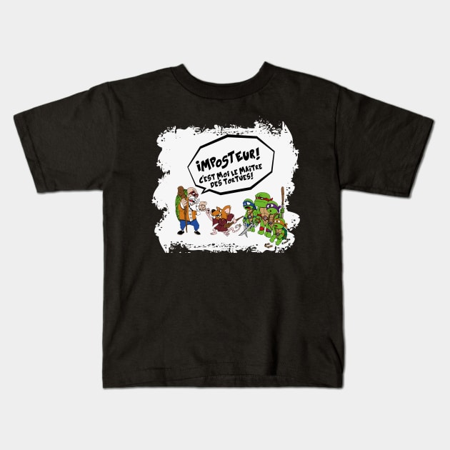 Le maître des tortues Kids T-Shirt by Aonaka